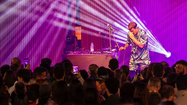La actuación de Grison Beatbox fue el plato fuerte de la noche del viernes