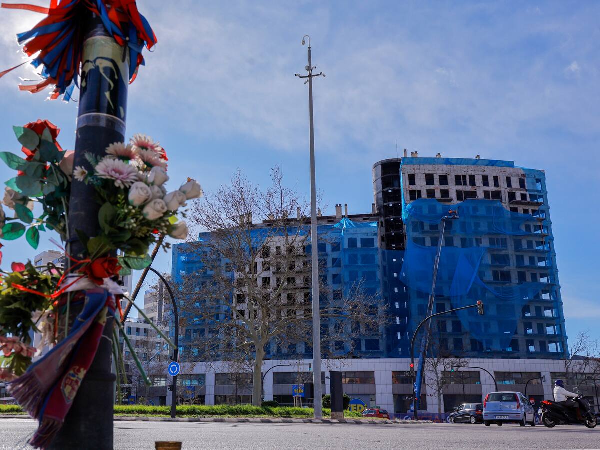 Finaliza el desescombro del edificio incendiado de Campanar tras 5 meses de limpieza