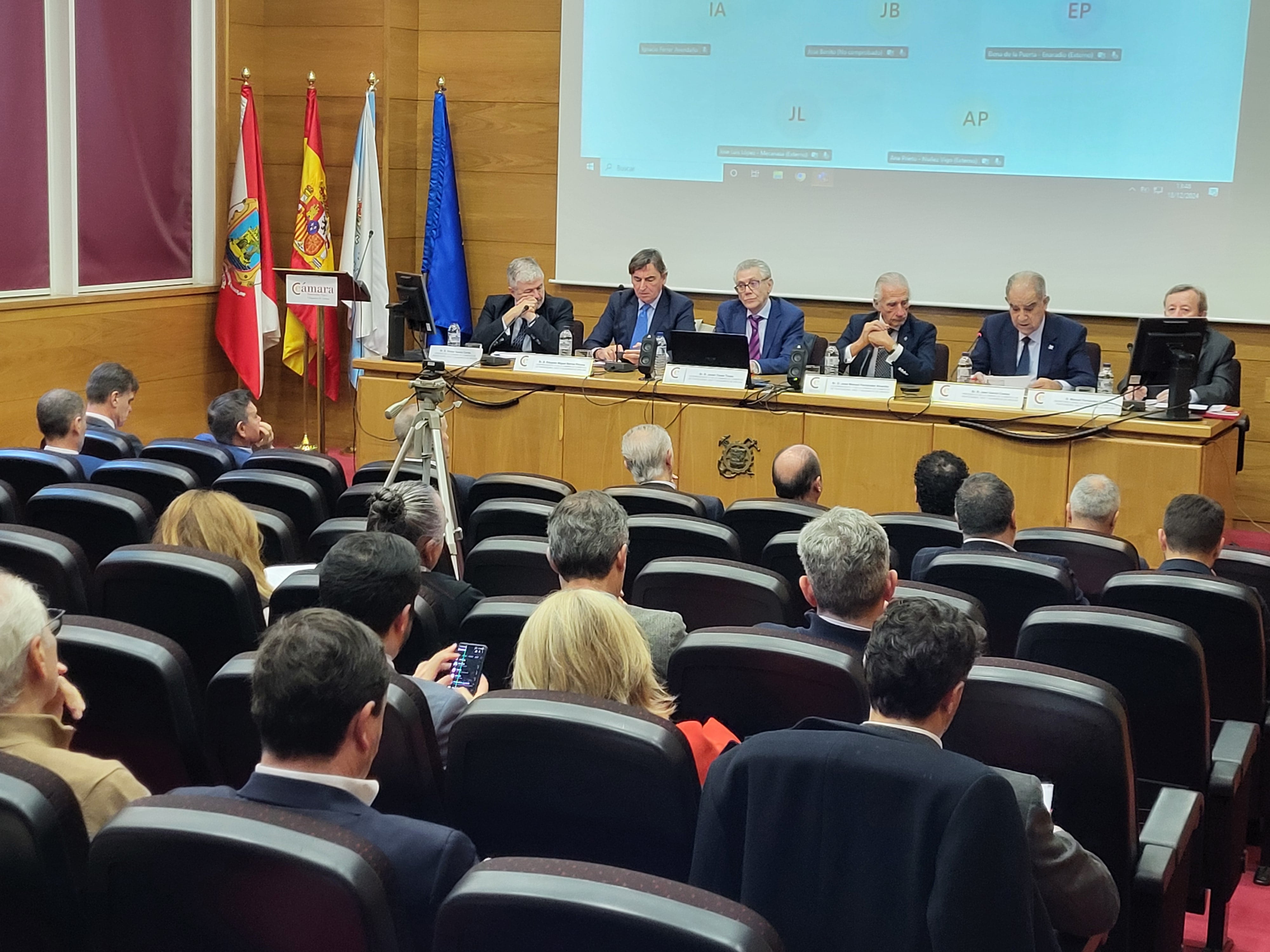 Pleno de la Cámara de Comercio de Vigo, Vilagarcía y Pontevedra