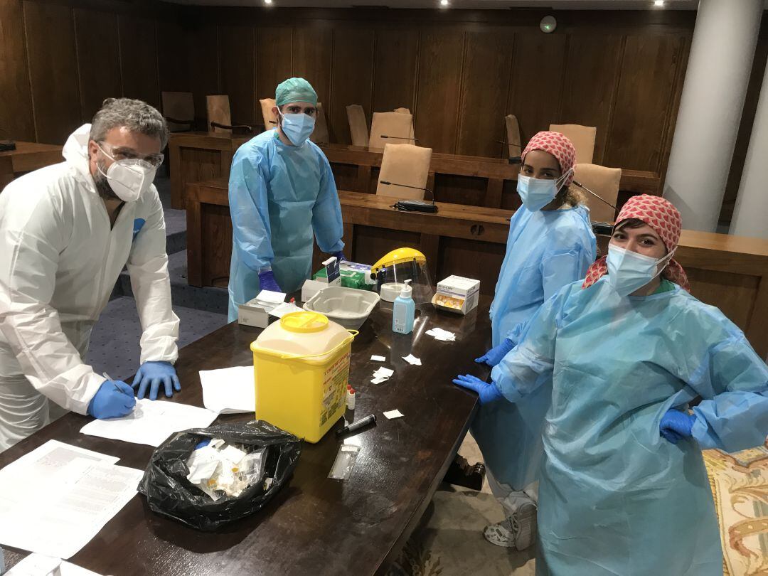 El equipo Covid en el ayuntamiento de Ponferrada