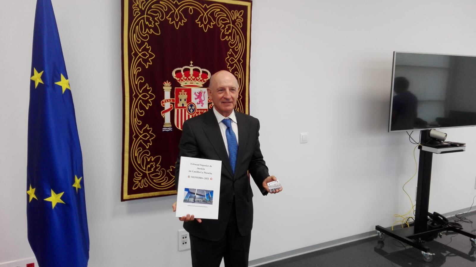 Vicente Rouco, en la presentación de la Memoria Judicial 2021