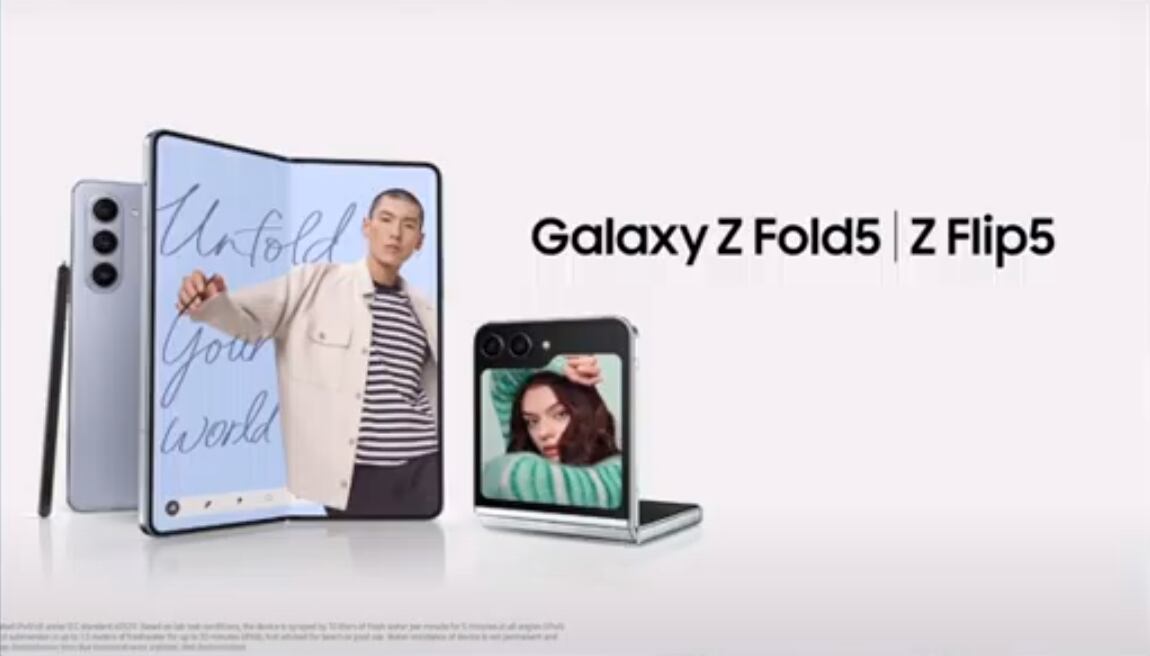 Así son los nuevos Galaxy Z Fold5 y Galaxy Z Flip5.