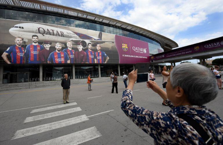 Aficionados del Barça en el Camp Nou 