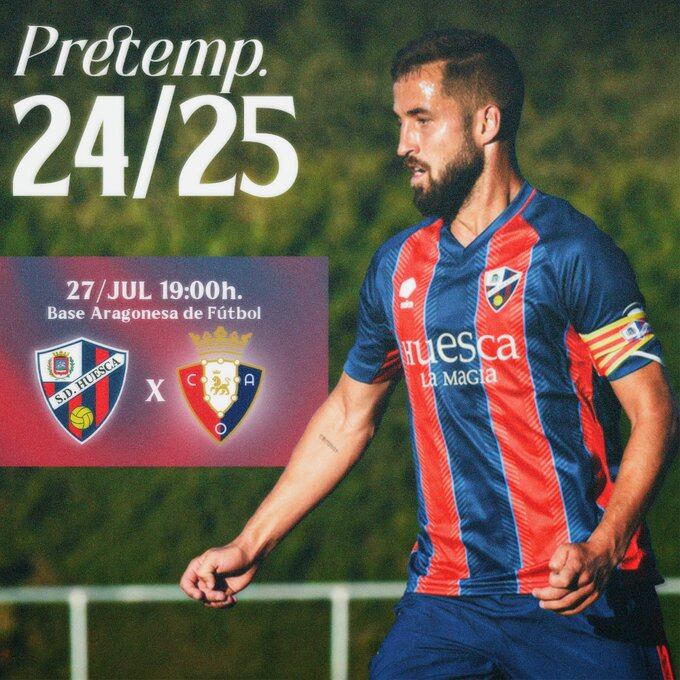 La SD Huesca ha anunciado dos amistosos más de pretemporada