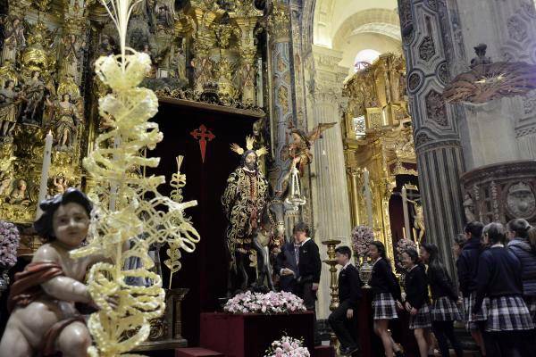 El Señor de la Sagrada Entrada en Jerusalén, expuesto a veneración de los fieles