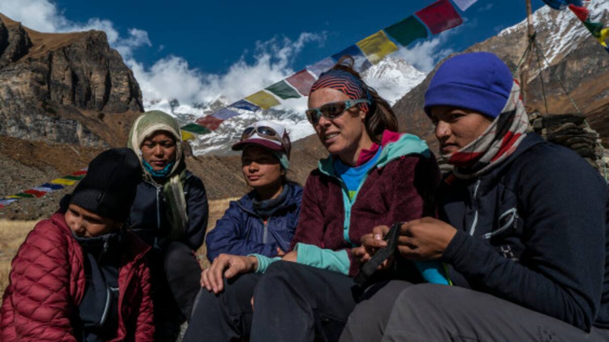 Edurne Pasabán presenta el proyecto ‘Montañas de ilusión’ en Benasque