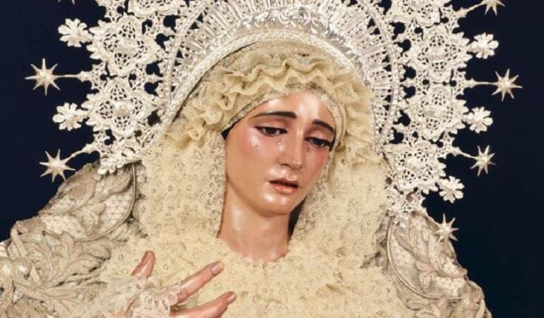 La Virgen de la Paz con la diadema que lucirá en la procesión de ida a la Catedral de Sevilla