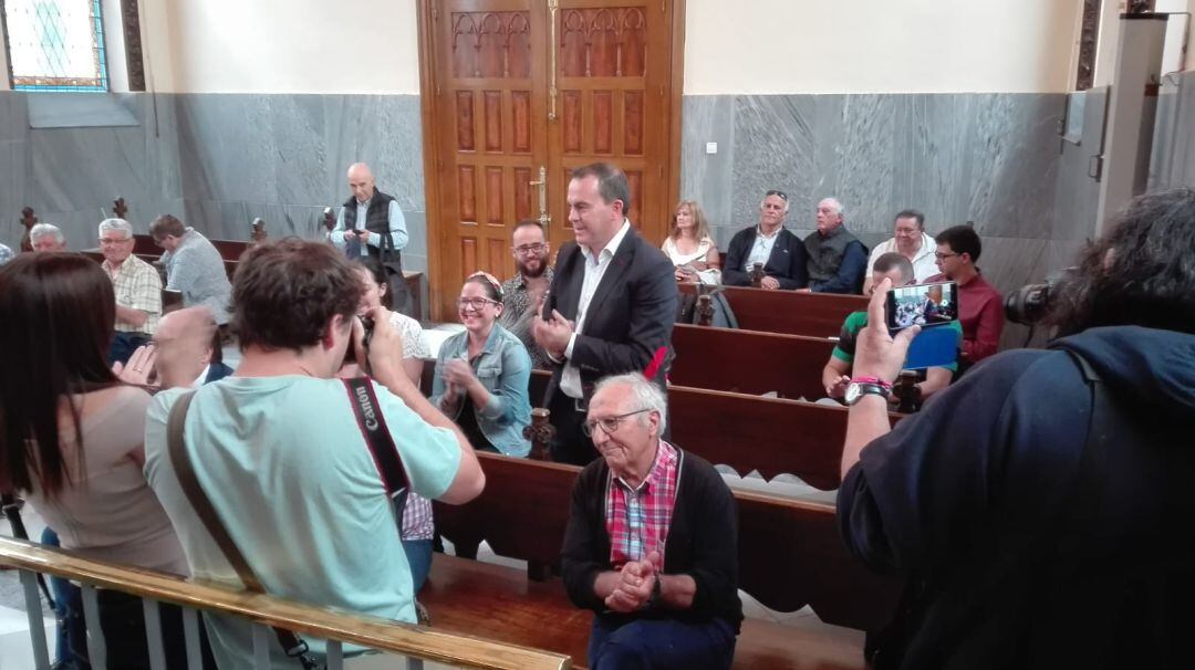 Francisco Requejo durante su elección como diputado provincial