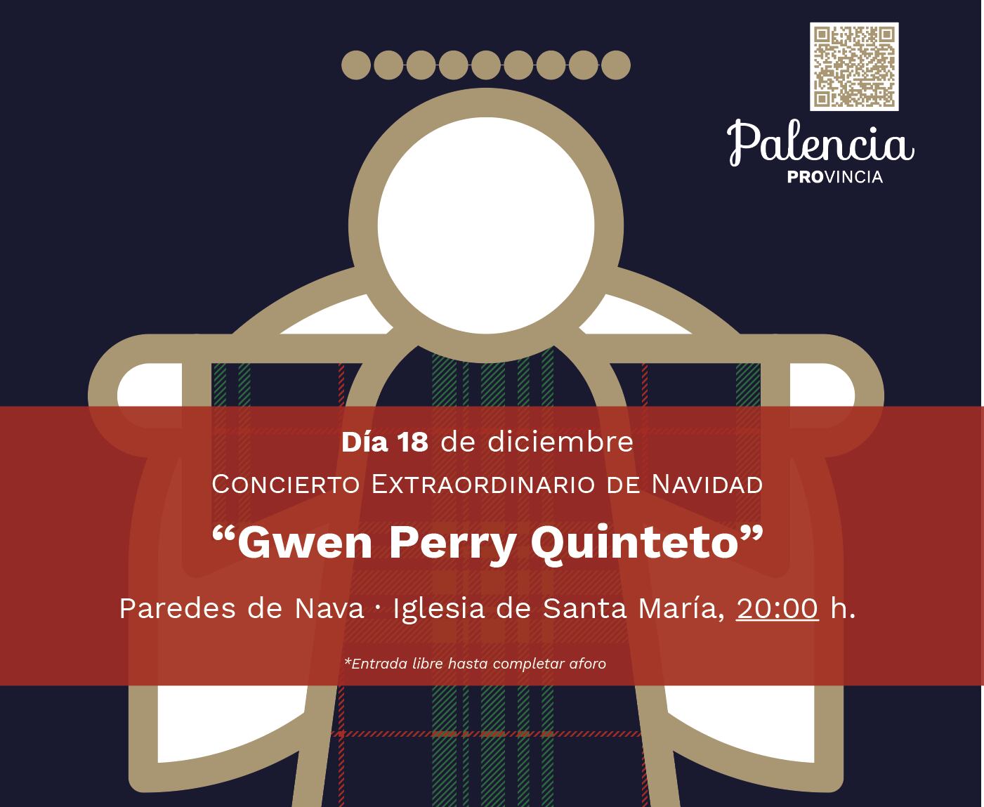 La voz de Gwen Perry llega a Paredes en el Concierto Extraordinario de Navidad de la Diputación