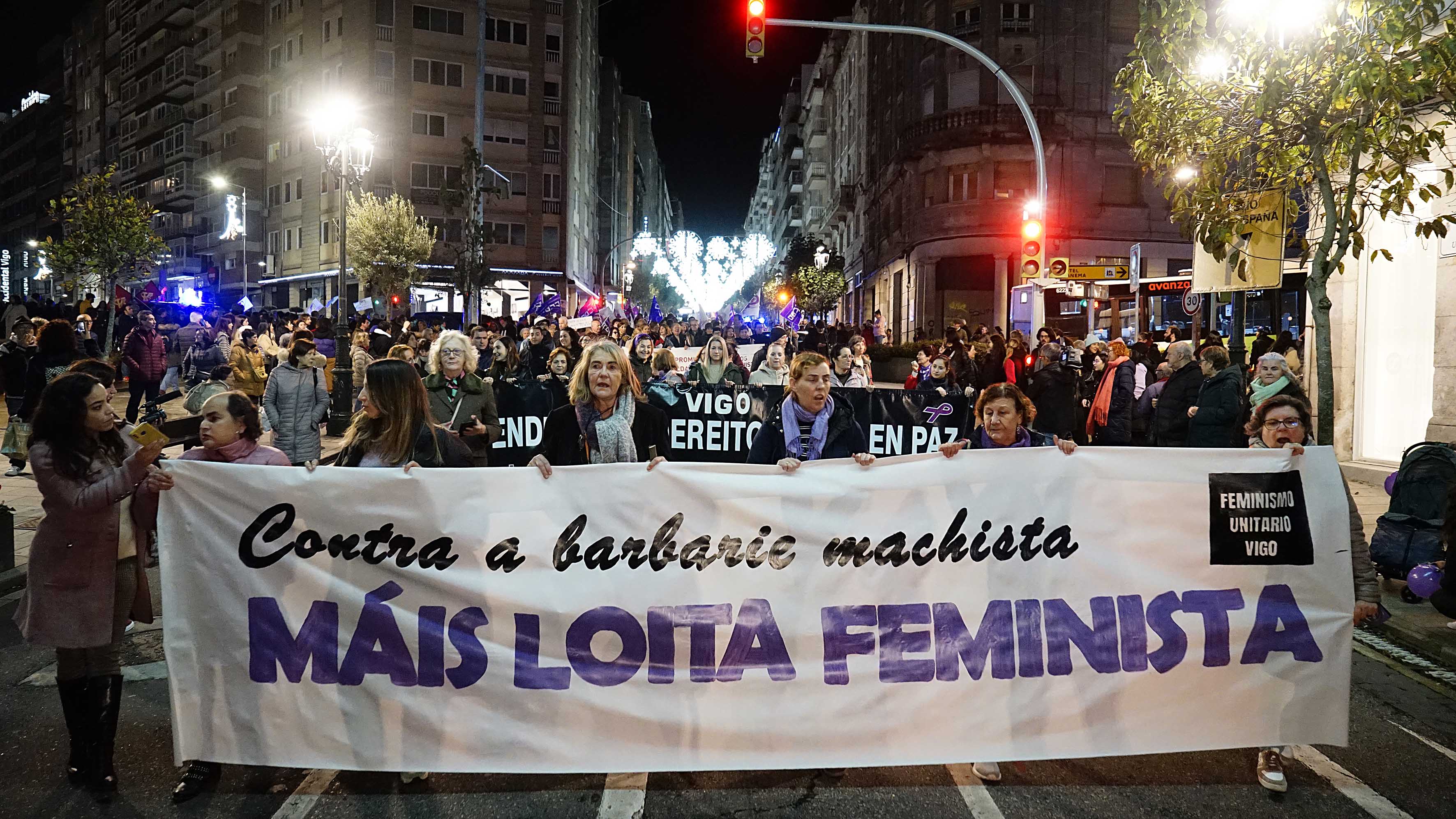 Manifestación el 25N en Vigo en 2022 (Photo By Javier Vazquez/Europa Press via Getty Images)