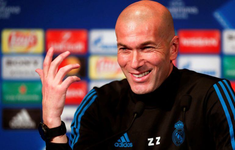 El entrenador francés del Real Madrid, Zinedine Zidane