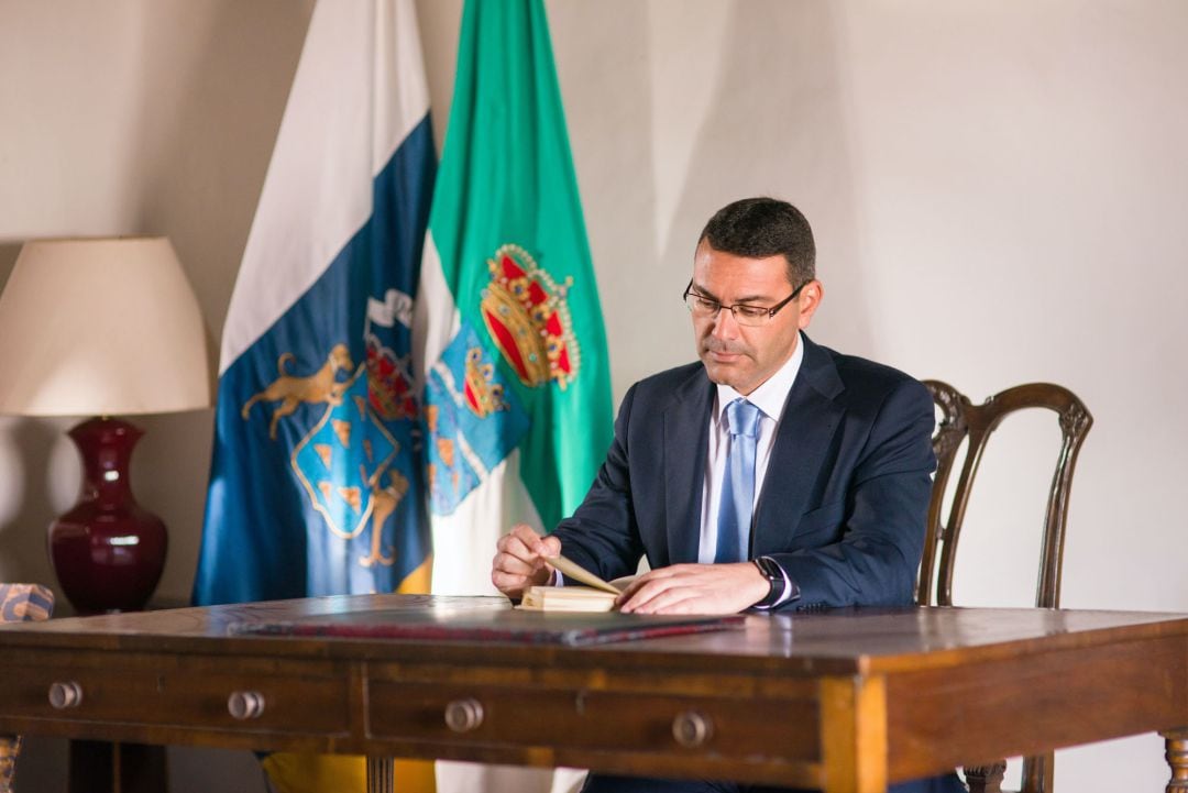 El alcalde de Teguise, Oswaldo Betancort.