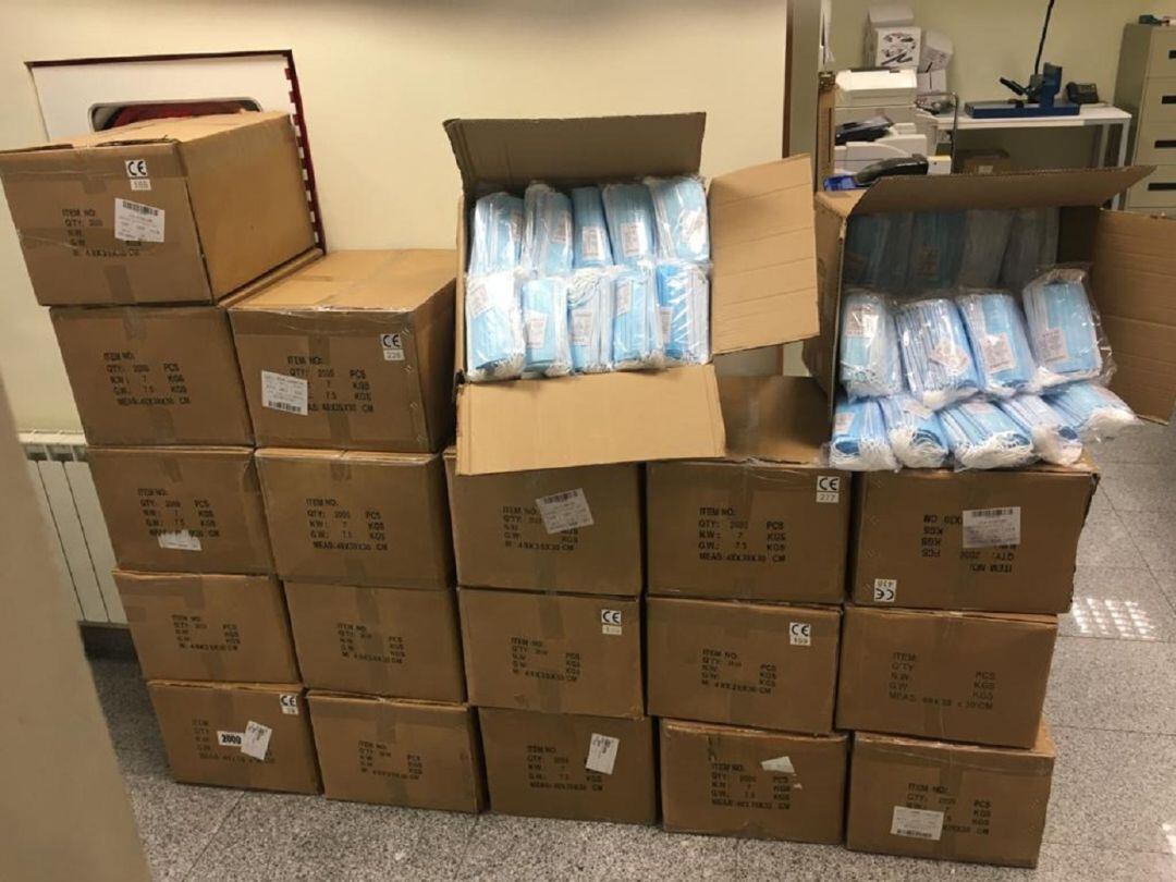 Mascarillas repartidas por el Ayuntamiento de Palencia