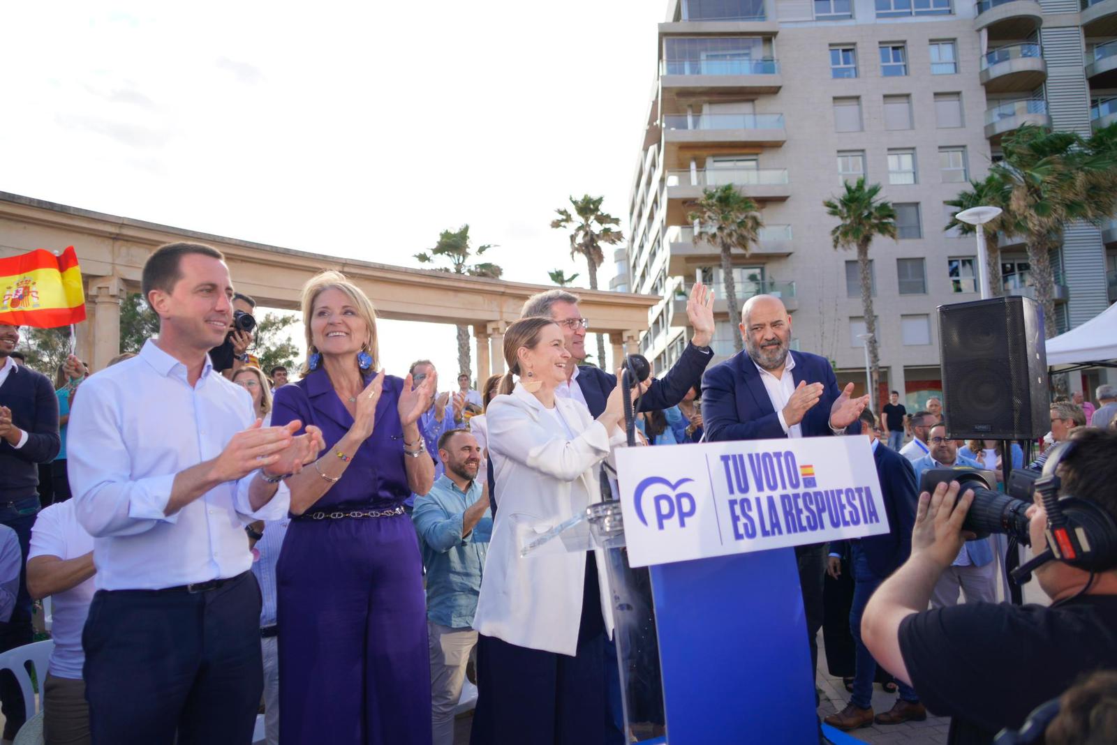 Feijóo visita Palma en un acto del PP.