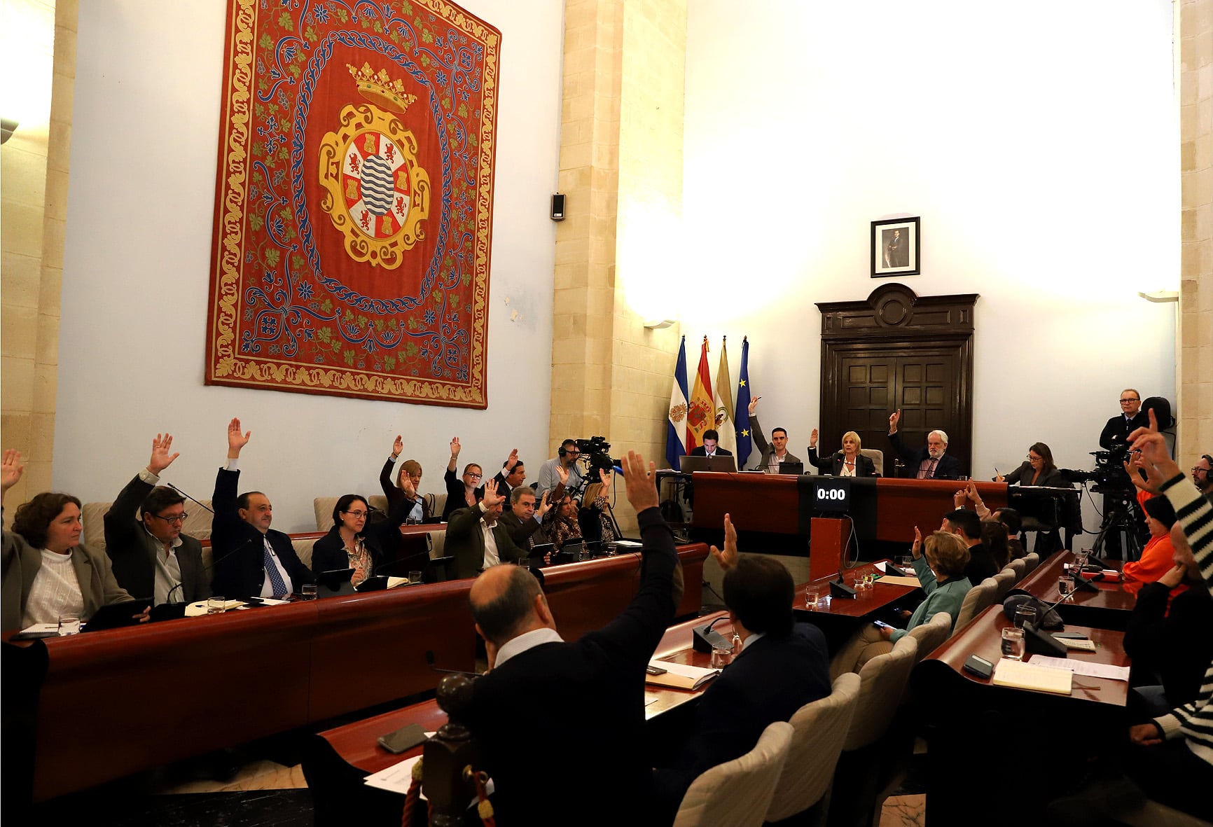 Sesión plenaria de este miércoles en el Ayuntamiento de Jerez