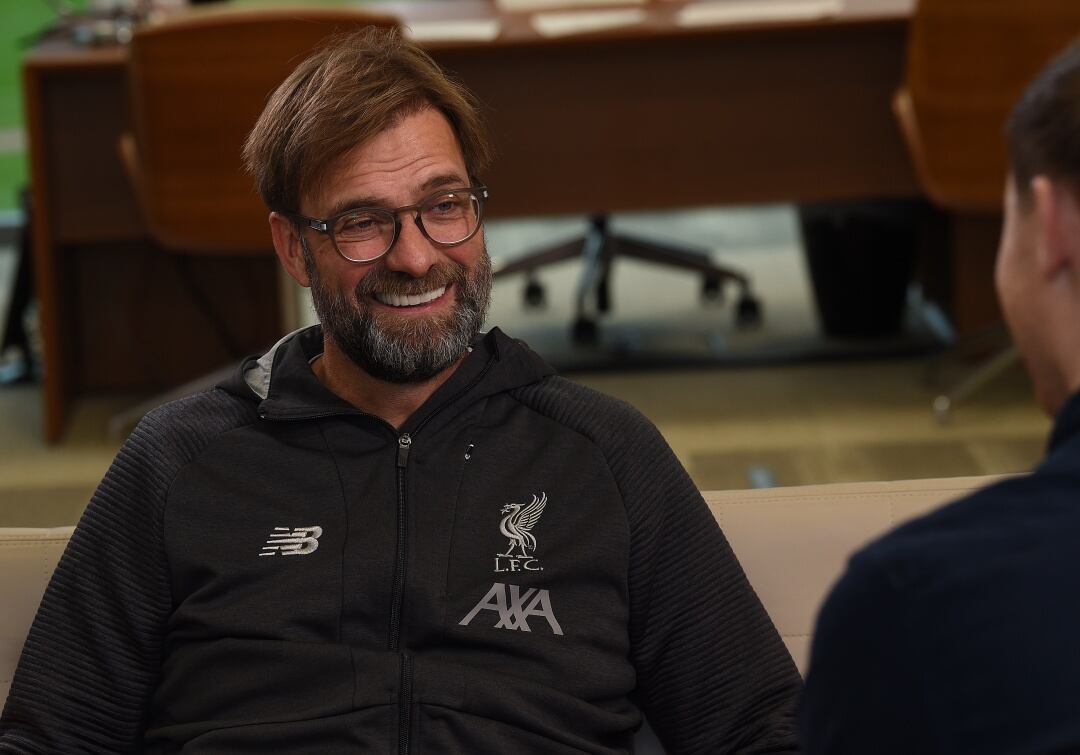 Klopp habla con la web del Liverpool