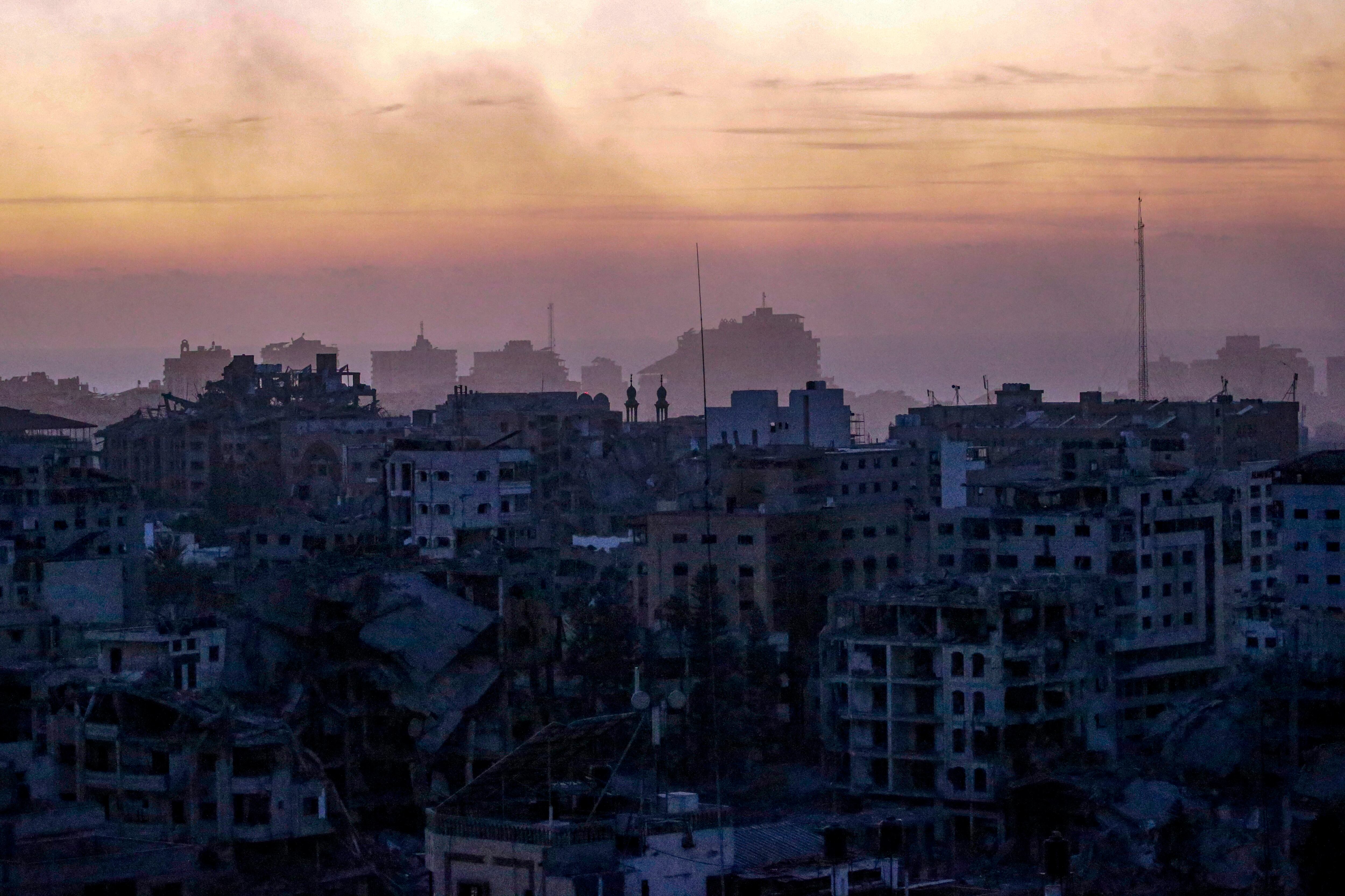 Vista de la franja de Gaza, destrozada. EFE/EPA/MOHAMMED SABER