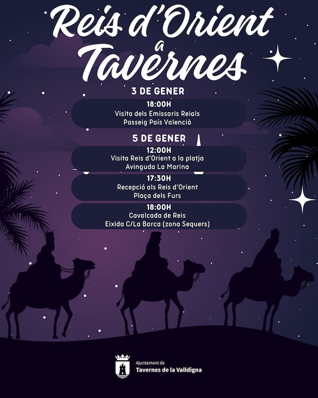 Cavalcada Reis Mags Tavernes de la Valldigna