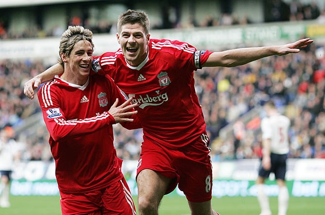 Fernando Torres y Steven Gerrard intentarán cantar el máximo número de goles ante el Real Madrid para intentar eliminar a los blancos.