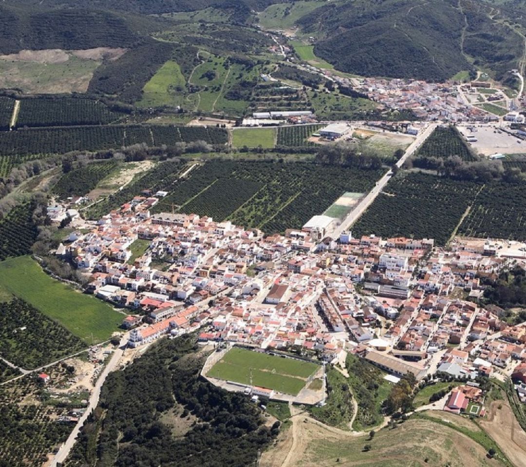 Imagen aérea de San Martín del Tesorillo.