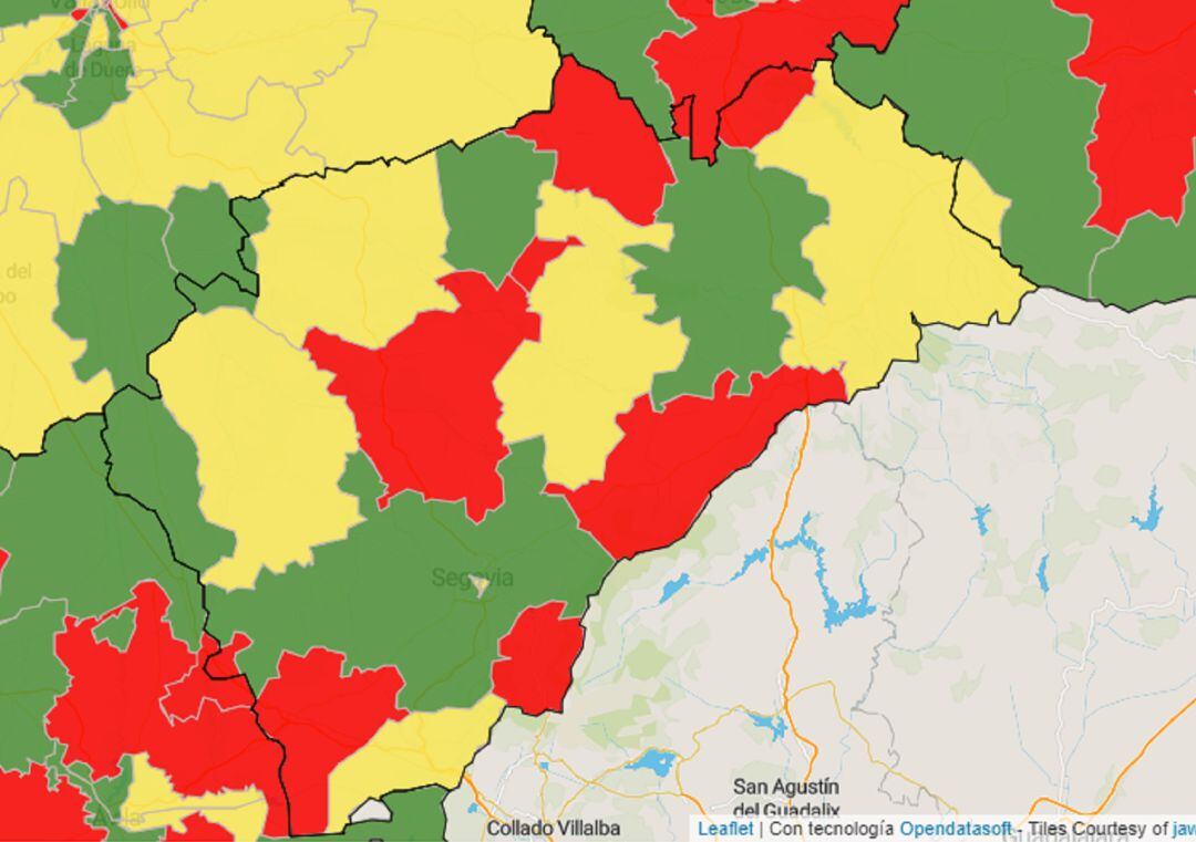 La Junta deja como Zonas de Salud verdes a Segovia Rural, Fuentesaúco y Sepúlveda