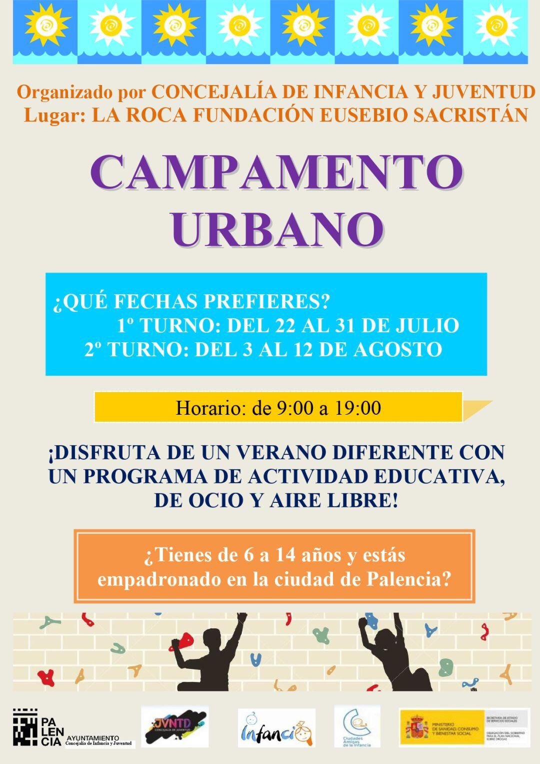 Las instalaciones de La Roca acogerán el campamento municipal de verano entre los días 22 de julio y 12 de agosto con 36 plazas para cada uno de los dos turnos en los que se divide