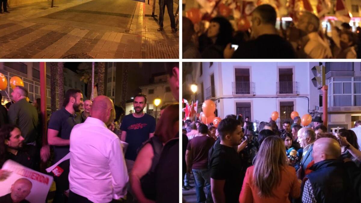 Esta vez sí hubo pegada de carteles en Lorca