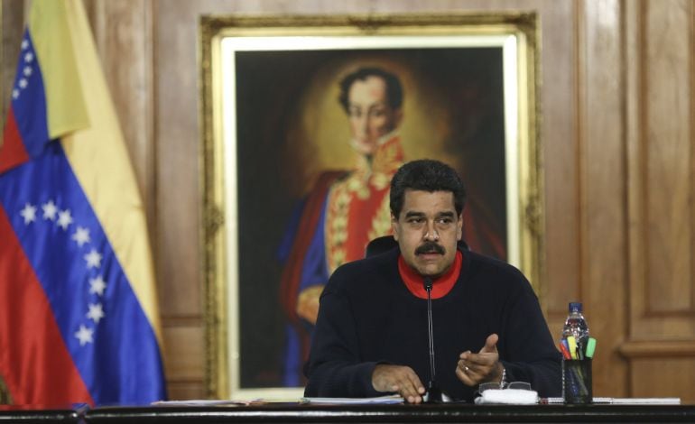 Nicolás Maduro, en una comparecencia en el Palacio Miraflores de Caracas