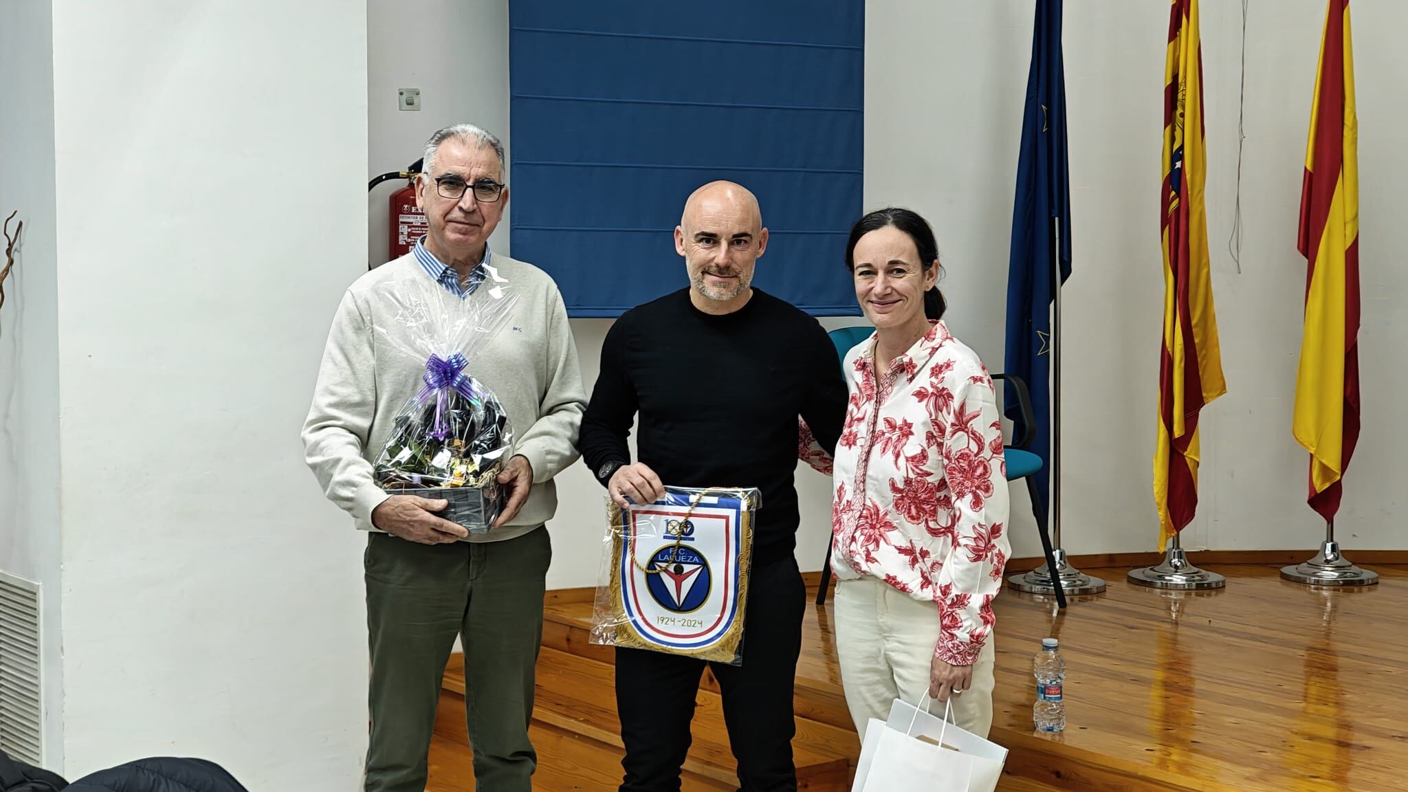 Dani Martínez fue protagonista de las jornadas sobre fútbol en Lalueza