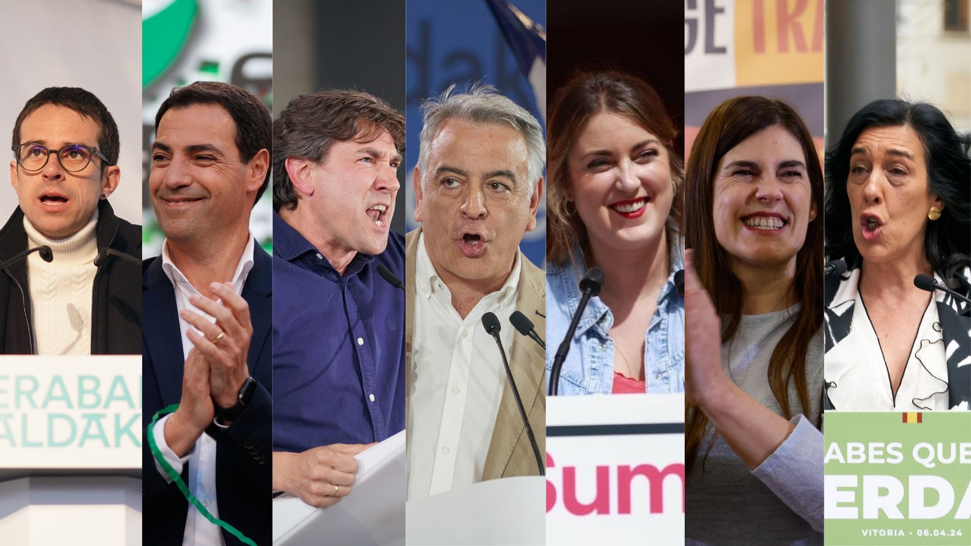 Candidatos a las elecciones vascas.