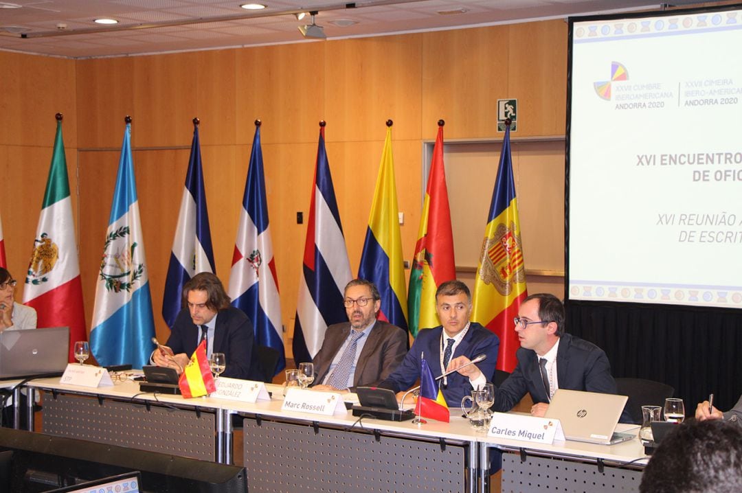 Un moment de la trobada anual de la Xarxa Iberoamericana d’Oficines del Canvi Climàtic.