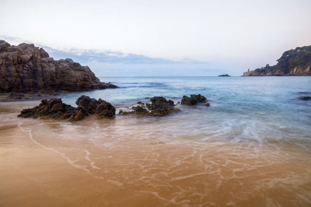 Una playa de Lloret de Mar.