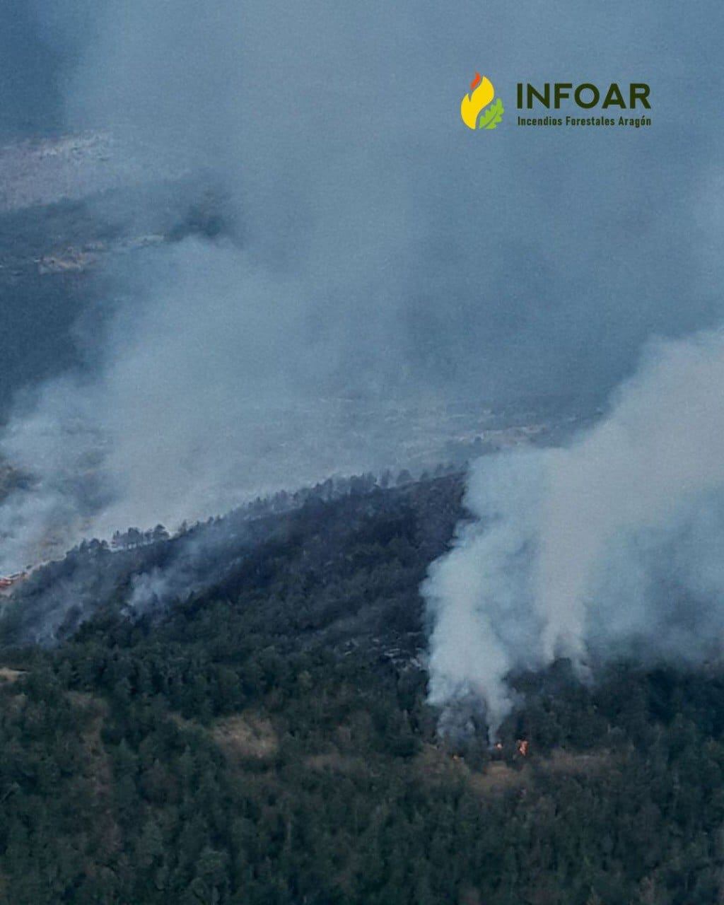 Incendio forestal Embún