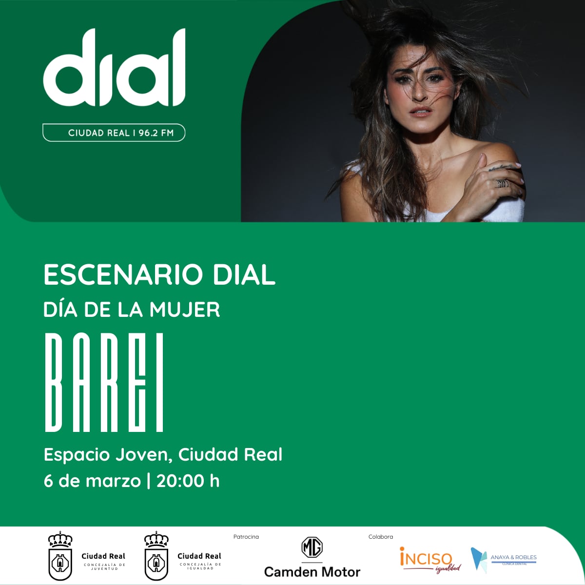 Cartel Promocional del Escenario Dial con Barei