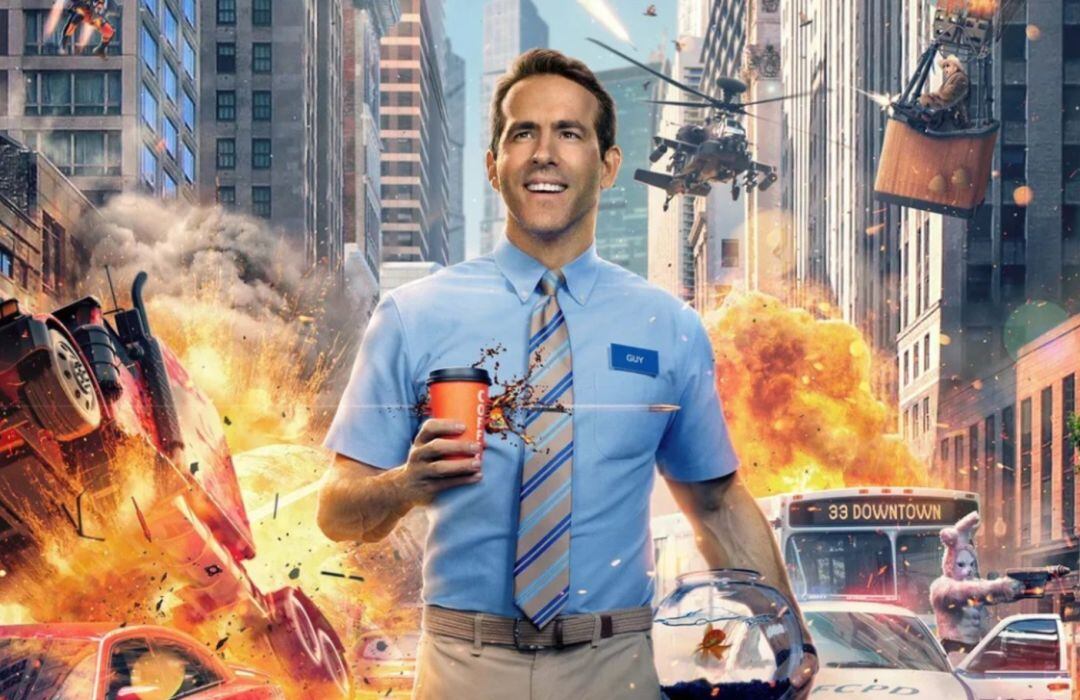 Portada de la nueva película de Disney protagonizada por Ryan Reynolds, &#039;Free guy&#039;.