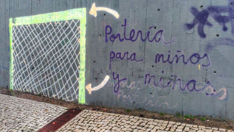 Mural en el parque del Casino de la Reina de Lavapiés.