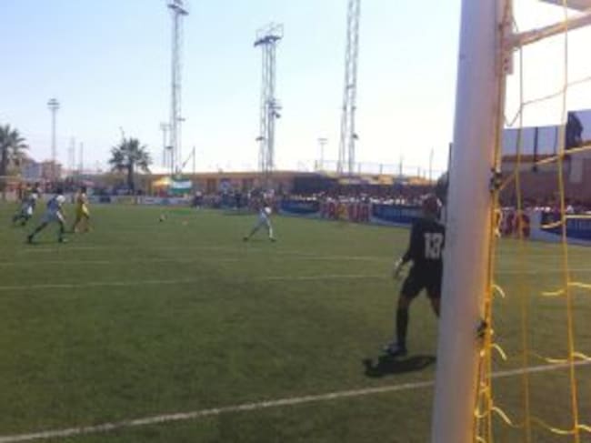 Un instante del partido entre el Betis y el Villarreal.