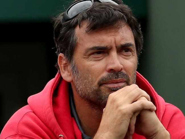 Bruguera junto a Grosjean en un partido de Gasquet