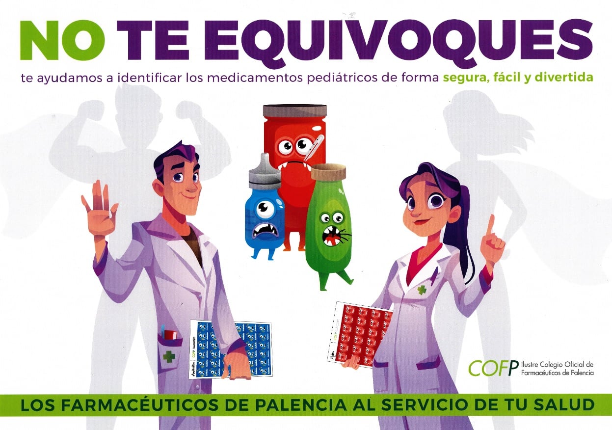 Los farmacéuticos de Palencia lanzan una campaña para aumentar la seguridad de los medicamentos en niños