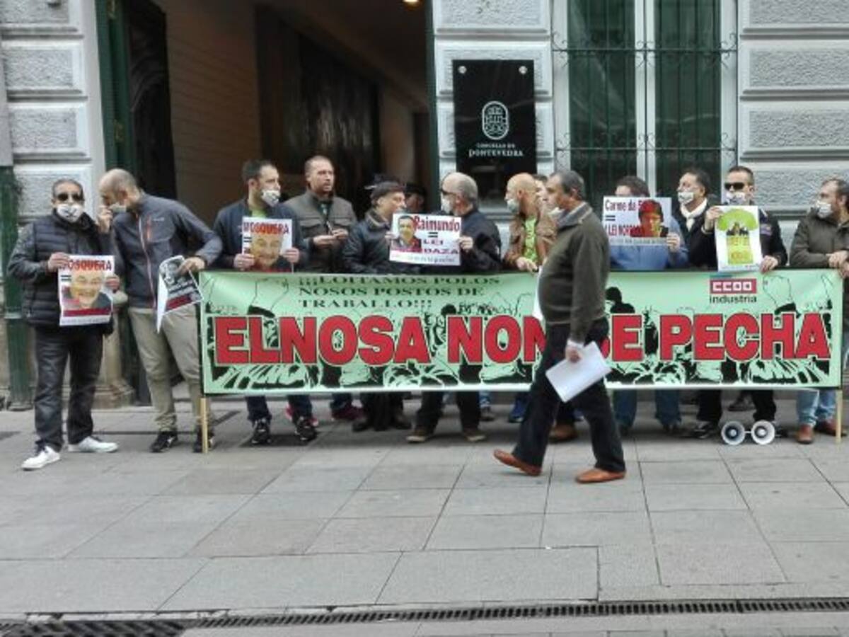 Protestan los trabajadores de Elnosa