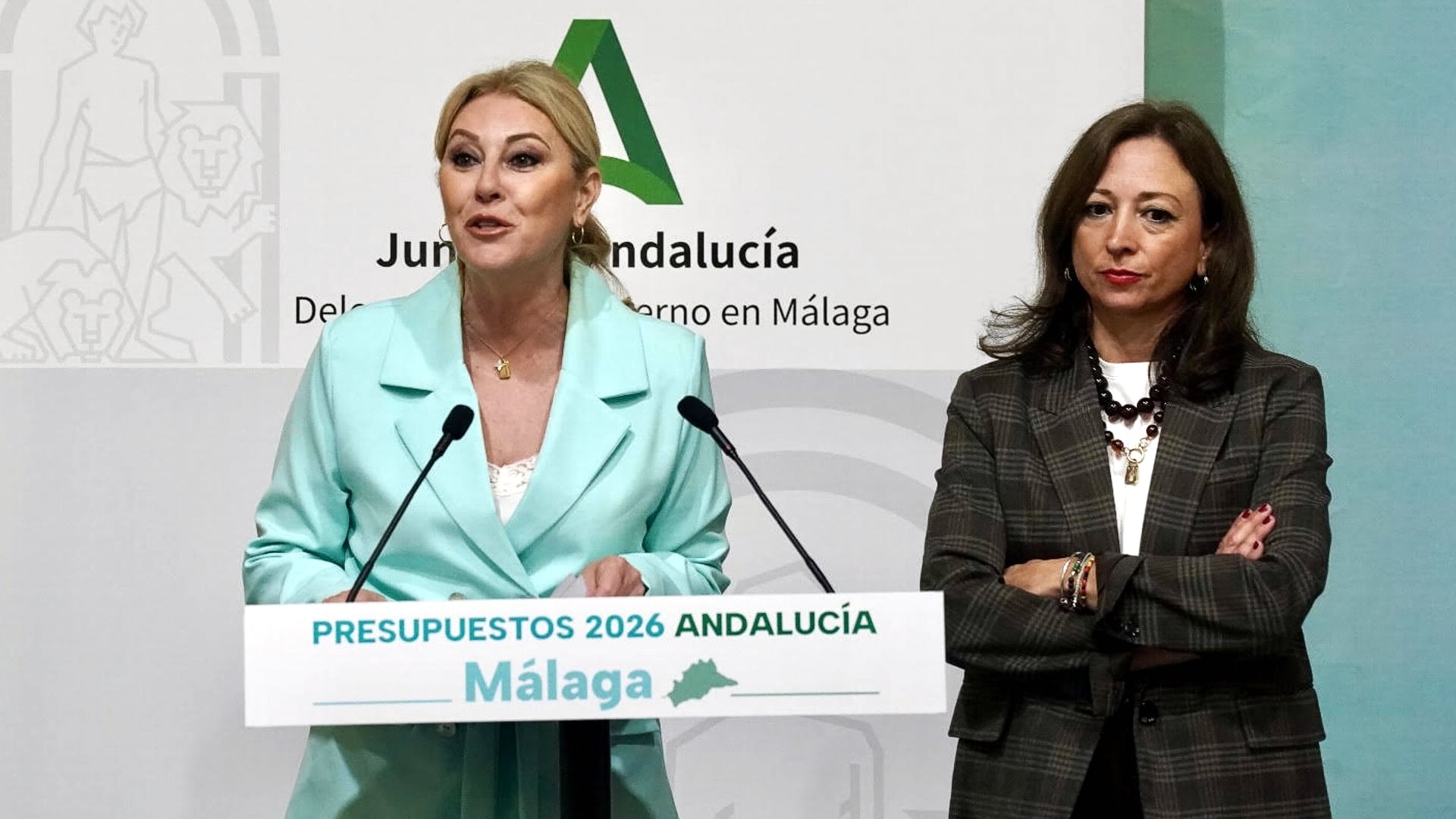La consejera de Economía y Hacienda, Carolina España, presenta los presupuestos autonómicos para la provincia de Málaga