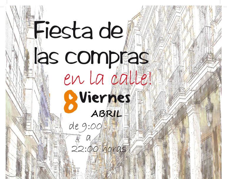 Cartel de la Fiesta de las compras
