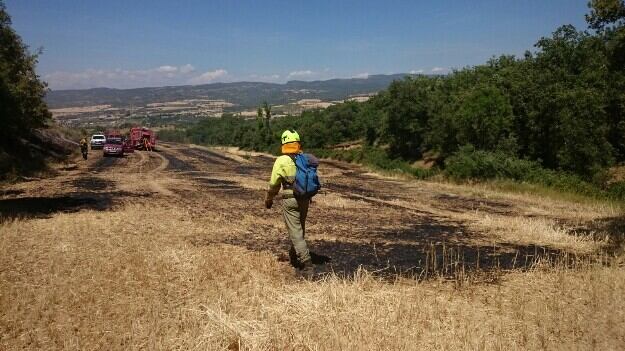 Incendio en Aragón.