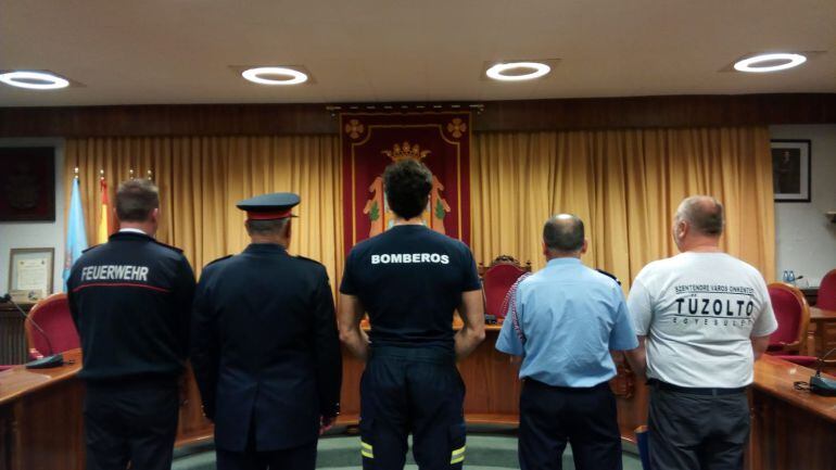 Los bomberos arandinos son anfitriones de sus colegas alemes, portugueses, franceses y húngaros 