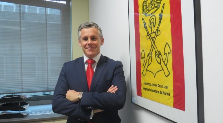 Javier Cano, diputado de Ciudadanos, en su despacho en el Congreso