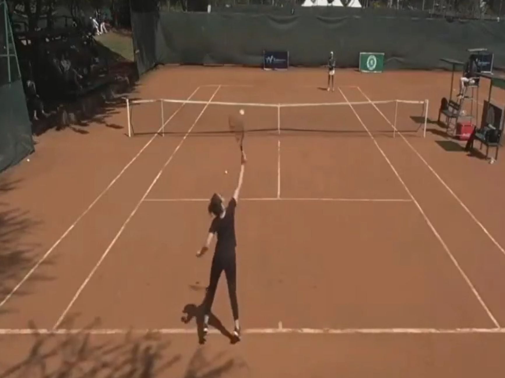 Abdelkader, durante el partido que perdió por un doble 6-0