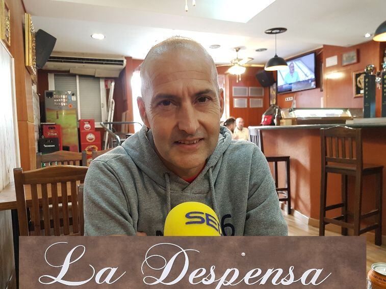Nacho Cantó, ex jugador del Alcoyano en La Despensa