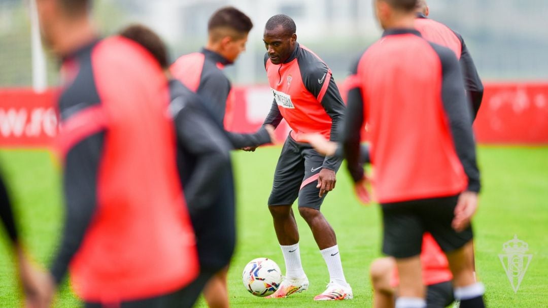 Babin durante un entrenamiento. 