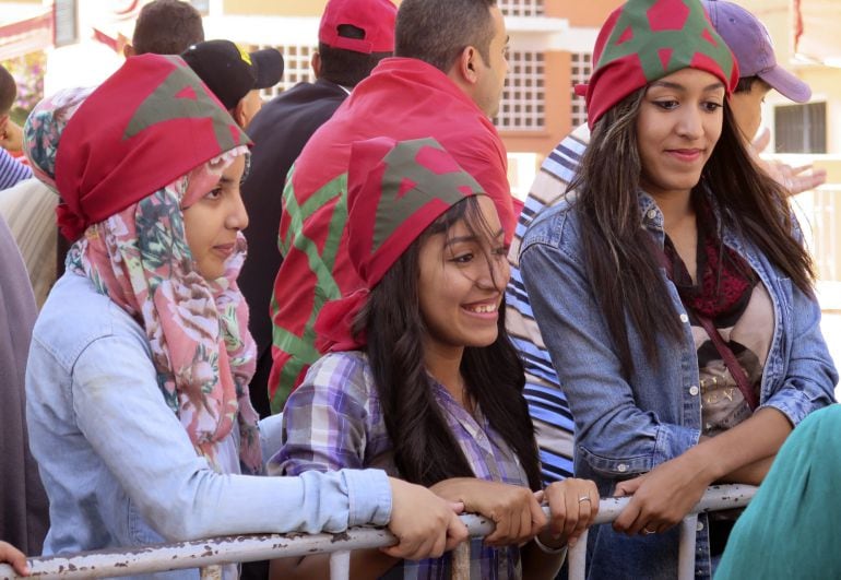 Ambiente en las calles de El Aaiún, capital del Sáhara Occidental. Marruecos conmemora hoy, el 40 aniversario de la Marcha Verde