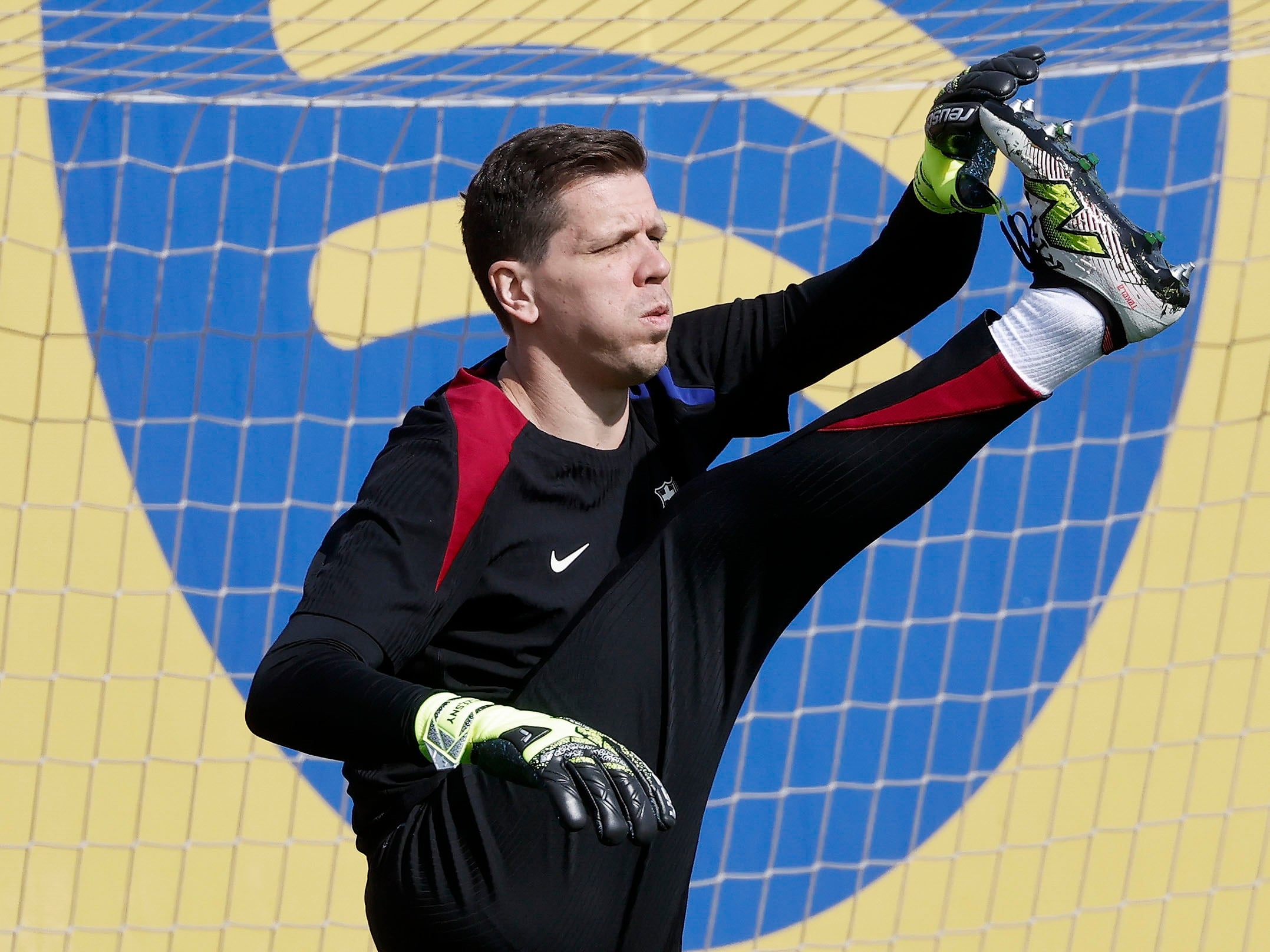 Wojciech Szczesny entrena con el FC Barcelona